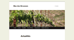 Desktop Screenshot of masdesbrousses.fr