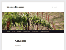 Tablet Screenshot of masdesbrousses.fr